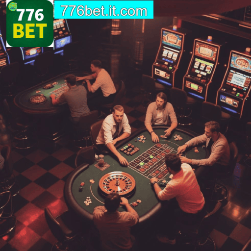 Imagem promocional do cassino online da 776BET mostrando jogos ao vivo